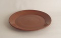 #293 b Flat Redware Dinner Plate