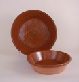 #55 a Small Redware Steep Pan
